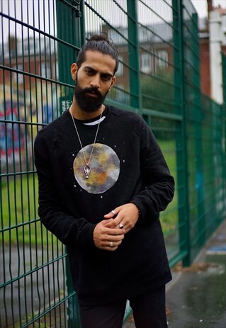 HANDPAINTED FULL MOON SWEATSHIRT