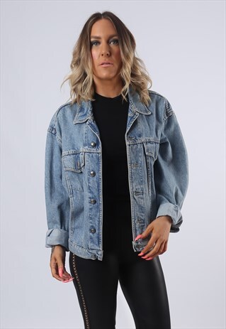 DENIM JACKET OVERSIZED FITTED HUGO BOSS UK 14 (ADL)