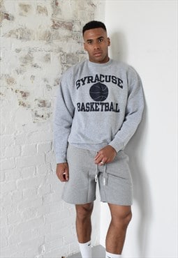Vintage Varsity Athletics Sweatshirt in Grey