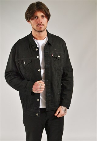 VINTAGE LEVI'S DENIM JACKET BLACK