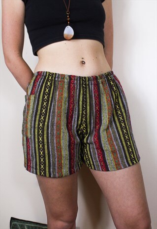 FAIRTRADE YELLOW WOVEN SHORTS