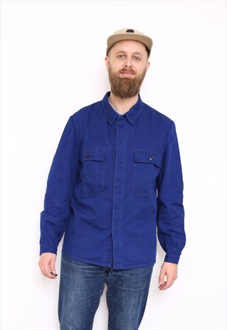 VINTAGE BLUE WORK/CHORE JACKET COAT
