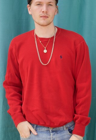 VINTAGE RALPH LAUREN RED JUMPER