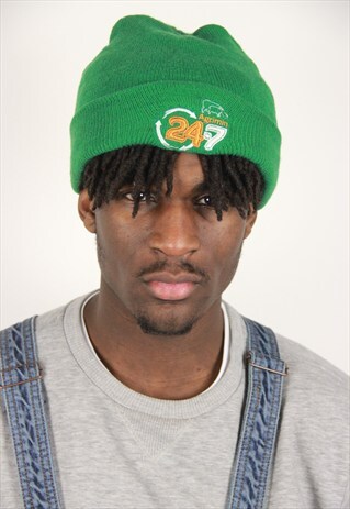 VINTAGE GREEN BEANIE
