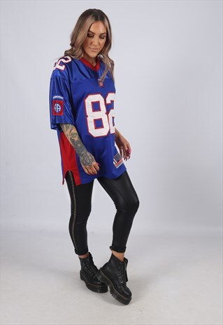 VINTAGE AIRBORNE SPORT JERSEY OVERSIZED FOOTBALL TOP (953M)