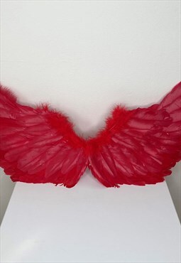 Red Angel Wings for Halloween Costume