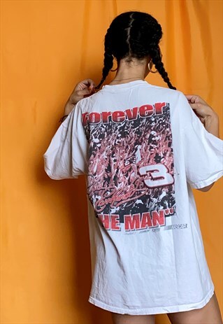 VINTAGE NASCAR SWAROVSKI DIAMOND REWORKED GRAPHIC T-SHIRT