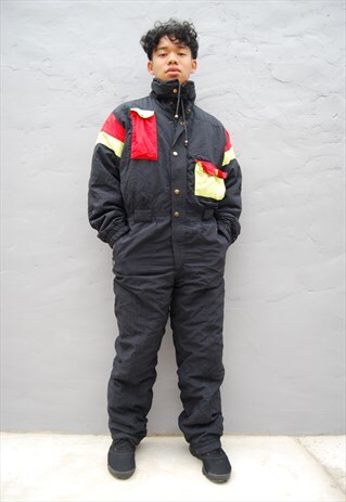 CRAZY PUFFER SKI SUIT/JUMPSUIT (1990'S)