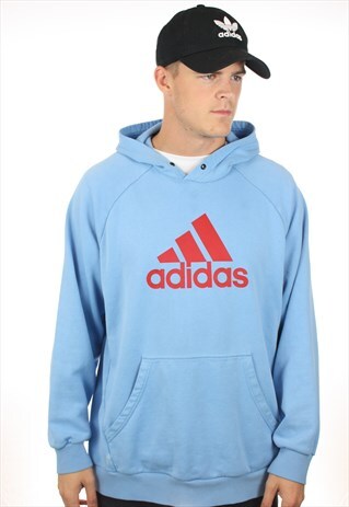 VINTAGE ADIDAS BIG LOGO HOODIE SWEATSHIRT