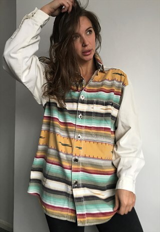 VINTAGE FLANNEL OVERSIZED RETRO UNISEX SHIRT