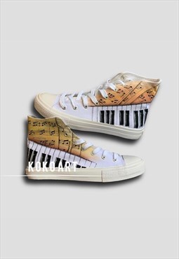 Piano Hand Painted Shoes