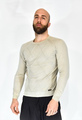 NATIONAL COSTUME BEIGE CREW NECK SWEATER