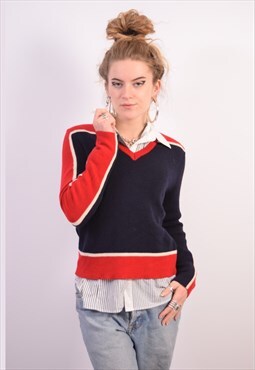Vintage Moschino Jumper Sweater Navy Blue