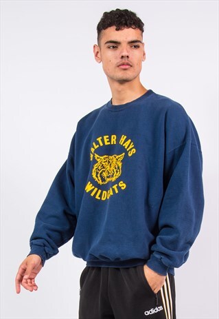 VINTAGE WALTER HAYS WILDCATS SWEATSHIRT USA SWEATER