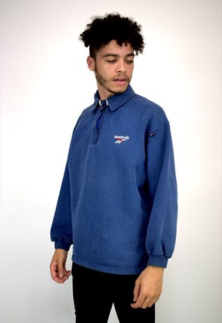 VINTAGE 90'S REEBOK 1/4 ZIP SWEATSHIRT