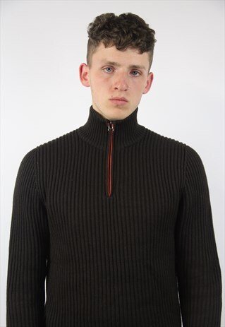 VINTAGE HUGO BOSS BROWN JUMPER