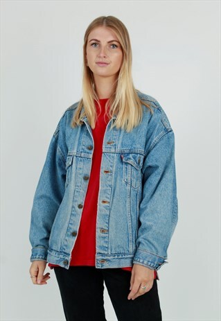 90S LEVI'S RED TAB TRUCKER BLUE DENIM JACKET