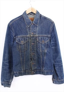 Vintage  Levi's Denim Jacket Dark Washed Blue Button Up 90s