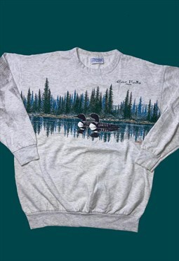 vintage wildlife duck jumper sweatshirt 