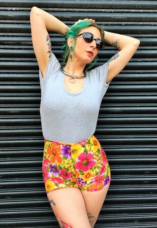 ORIGINAL 1950'S FLORAL HOT PANTS