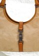 VINTAGE RARE GUCCI JACKIE BAG CREAM CANVAS