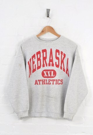 VINTAGE NEBRASKA ATHLETICS SWEATER LADIES MEDIUM