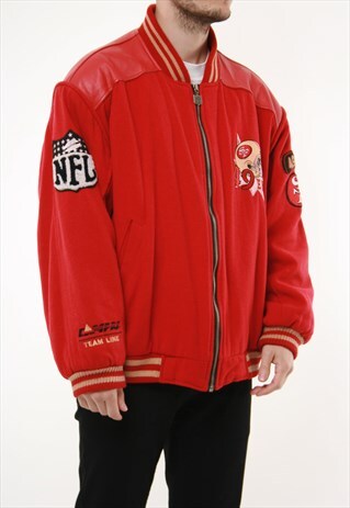VINTAGE NFL TEAM LINE 49ERS SUPER BOWL 1990 JACKET 14179