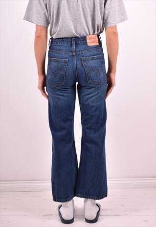 LEVI'S 527 WOMENS VINTAGE JEANS W27 L27 BLUE 90'S
