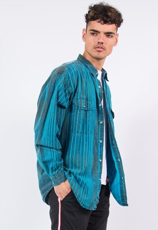 90S VINTAGE STRIPED SHIRT
