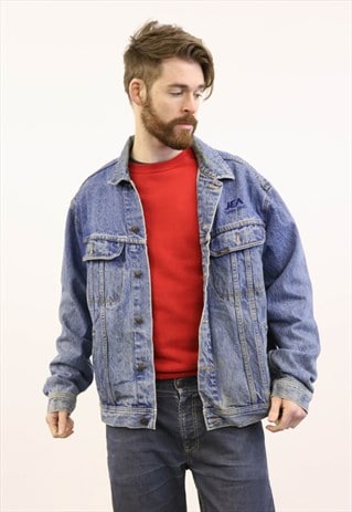 LEE VINTAGE 1990S BLUE DENIM JACKET