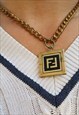 FENDI 90S VINTAGE RARE FENDI VIRGIN ZODIAC NECK LACE