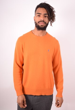 POLO RALPH LAUREN MENS VINTAGE JUMPER SWEATER LARGE 90S