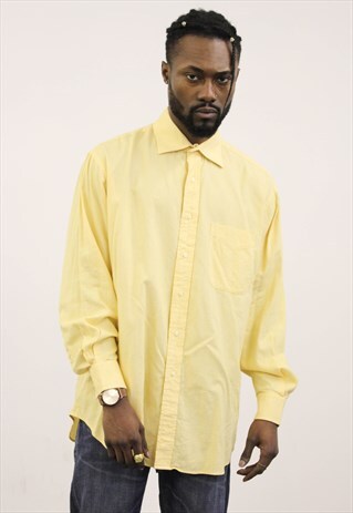 VINTAGE YELLOW CHECKED TOMMY HILFIGER SHIRT