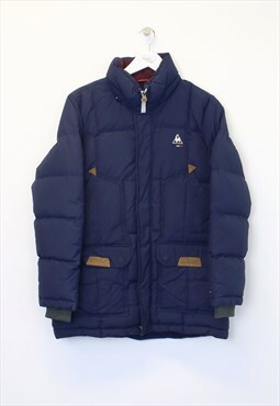 Vintage Le Coq Sportif puffer jacket in navy. Best fits M