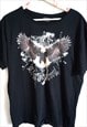 Vintage T-shirt Oversized Graphic Tee Top Shirts Eagle USA