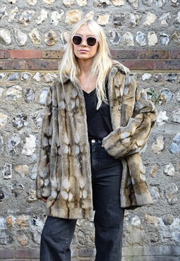 Faux Fur Coat Vintage Multi-Tonal H.F Greenfield & Sons