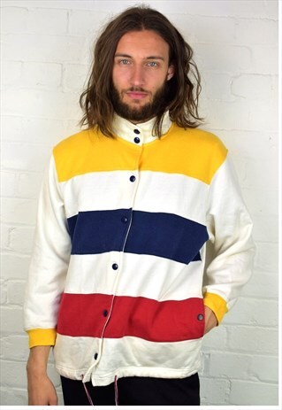 VINTAGE 90'S BUTTON UP SWEATSHIRT