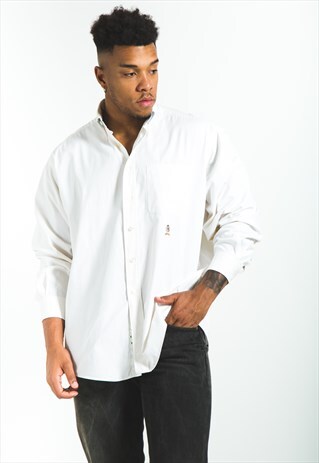 VINTAGE 80S TOMMY HILFIGER CLASSIC SHIRT/ S0531