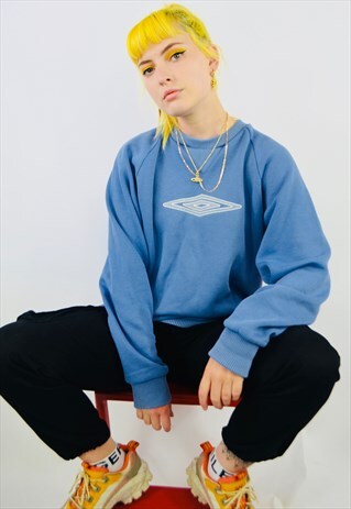 VINTAGE UMBRO PASTEL BLUE SWEATSHIRT