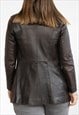 VINTAGE  LEATHER JACKET LA CANADIENNE IN BLACK S