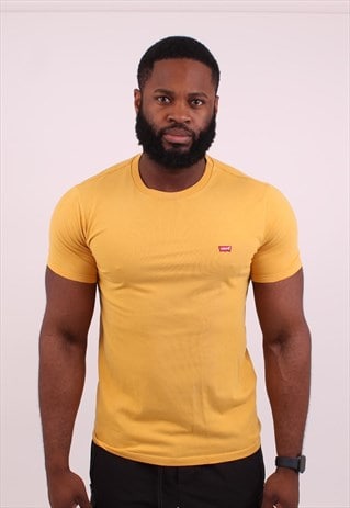 VINTAGE LEVIS YELLOW LOGO T SHIRT