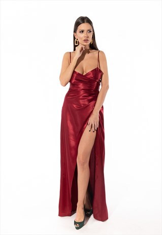 BURGUNDY MAXI DRESS