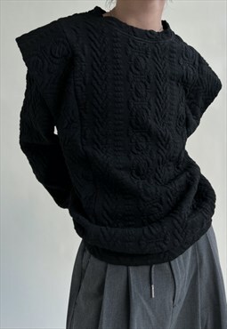 Men's Embossed pullover sweater