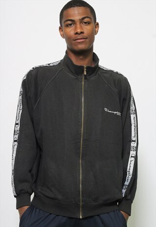 VINTAGE CHAMPION FILL ZIP SWEATSHIRT WITH TAPE LOGO