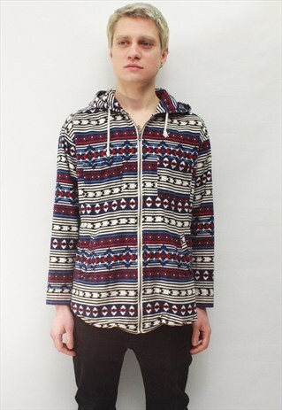 VINTAGE 90' AMAZING BEAUTIFUL COOL ETHNO COLORFUL SWEATSHIRT