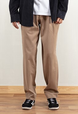 Vintage 90's Casual Pants in Brown