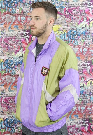 VINTAGE WINDBREAKER/ SHELL JACKET. BOMBER JACKET. UNISEX.