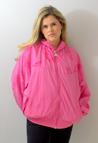 VINTAGE 80'S PINK BOMBER JACKET