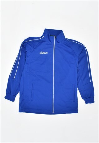 VINTAGE 90'S ASICS TRACKSUIT TOP JACKET BLUE