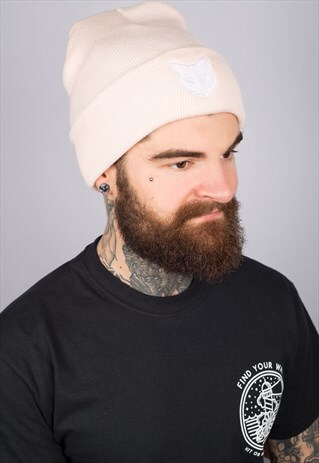 CAT BABY PINK BEANIE